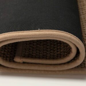 שטיח אלדו שאניל שחור עגול קוטר 140