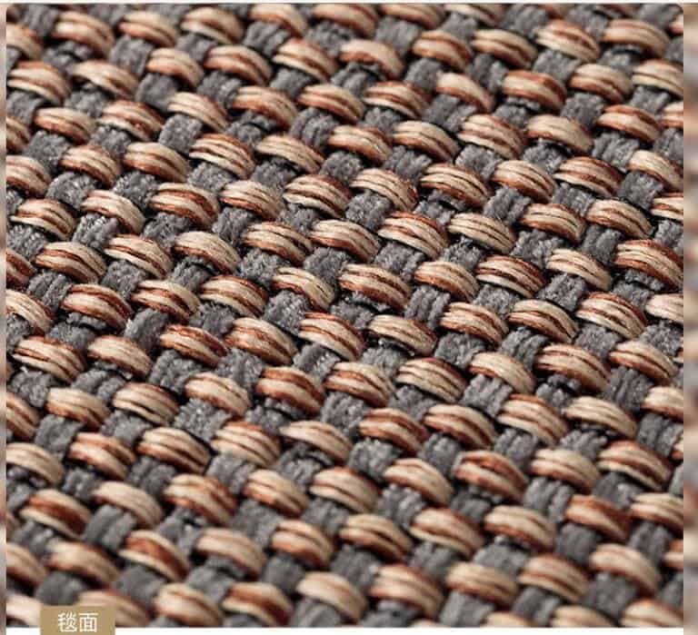 שטיח אלדו שאניל שחור עגול קוטר 140