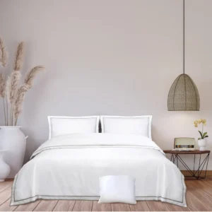 מצעים אלכסה – לבן אפור