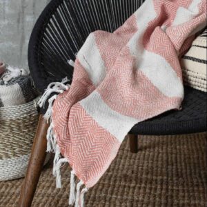 כיסוי מיטה/ שמיכה רובי 100% כותנה – אפרסק