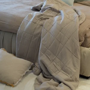 כיסוי מיטה / שמיכת קיץ בארי – אבן