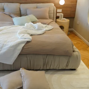 כיסוי מיטה / שמיכת קיץ בארי – לבן