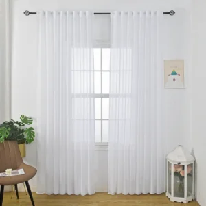 וילון גוטייה – לבן