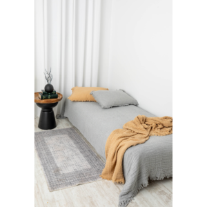 כיסוי מיטה / שמיכה דייזי אפור בהיר