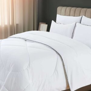 נאיה – סט מצעים פוך ממולא לבן