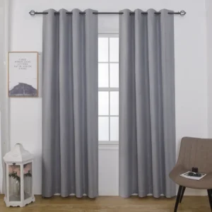 וילון מיכל האפלה 100% – אפור