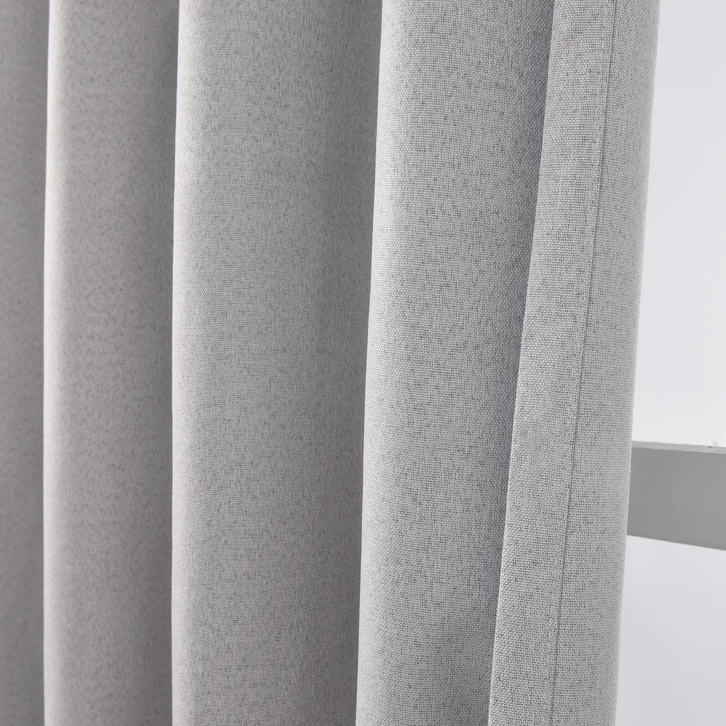 וילון מיכל האפלה 100% – לבן ( אפור בהיר)