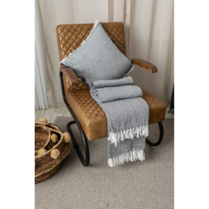 כיסוי מיטה / שמיכה פיטר – אפור כהה