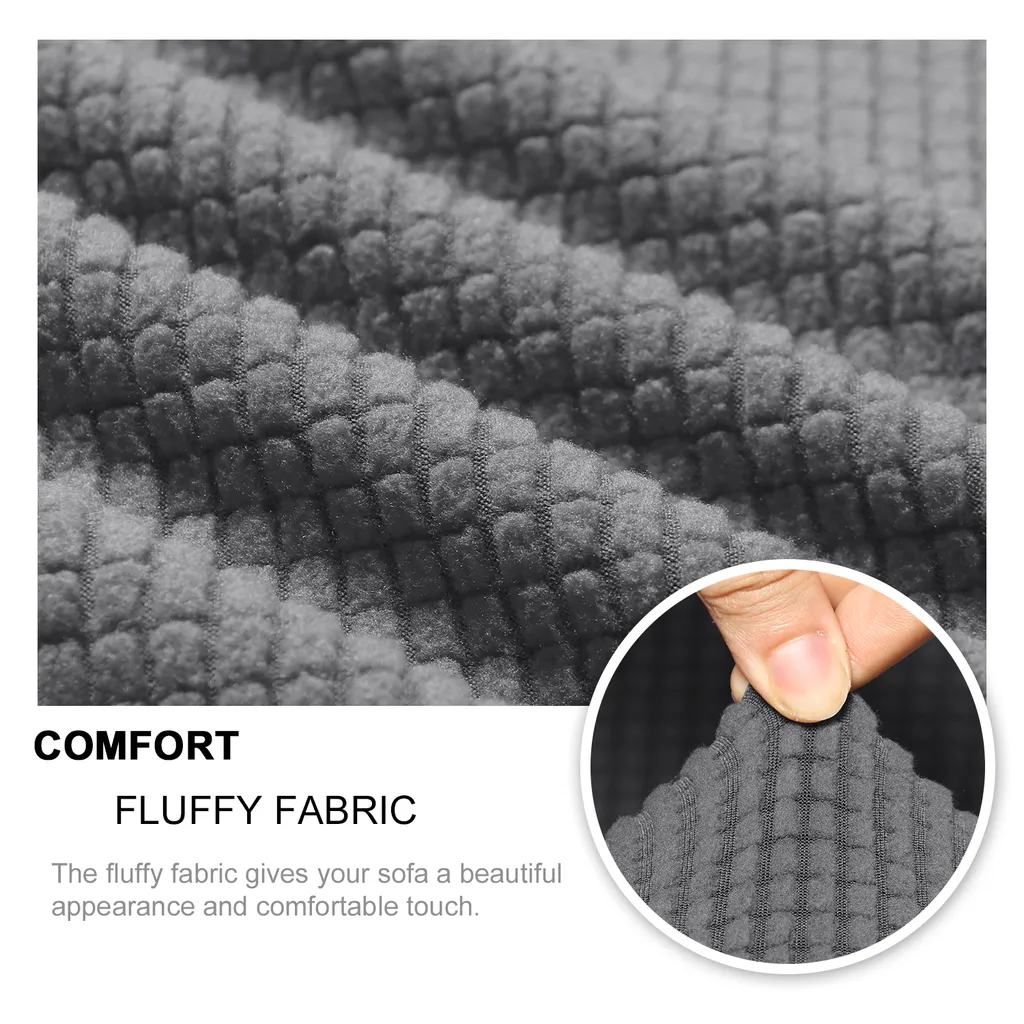 כיסוי כיסא אלסטי רודוס – אפור כהה