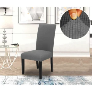 כיסוי כיסא אלסטי רודוס – אפור כהה