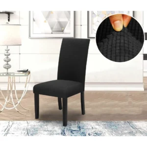 כיסוי כיסא אלסטי רודוס – שחור