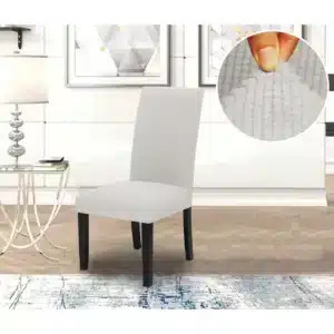 כיסוי כיסא אלסטי רודוס – שמנת