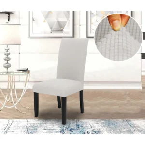 כיסוי כיסא אלסטי רודוס – שמנת