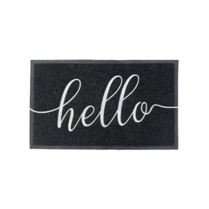 שטיח רעות – HELLO שחור