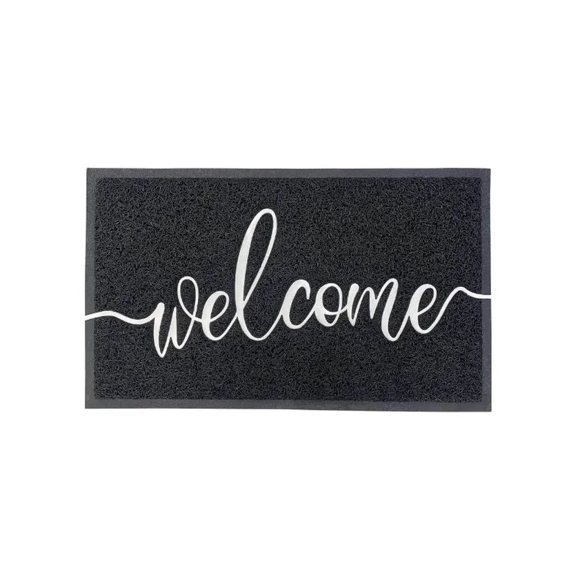 שטיח רעות – WELCOME שחור