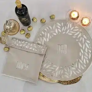 סט כיסוי מצה & אפיקומן תבל בג